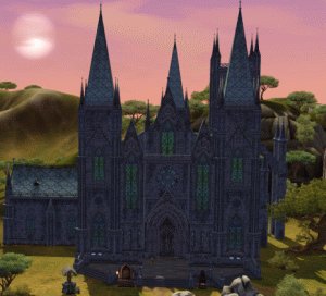 Jacoban Cathedral in The Sims Medieval