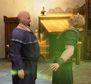 Curing a Sim of Sickness in The Sims Medieval as a Physician